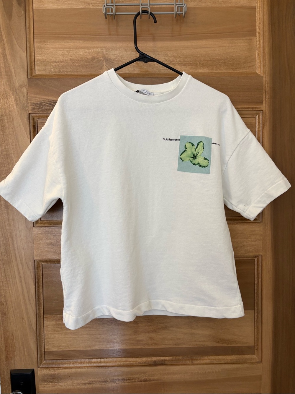 Graphic Tee Floral Patch Zara"Void Resonance" Woman Streetwear